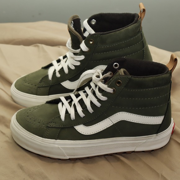 Vans Sk8 Hi MTE Waterproof Insulated Sneakers Green Men 6.5 Women 8 - Picture 4 of 12